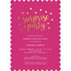 Raspberry Surprise Party Confetti Dot Invitations Image 6 of 6